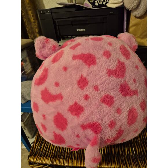 Pink Leopard Pig Fuzzamallow 18x15" - Picture 2 of 5